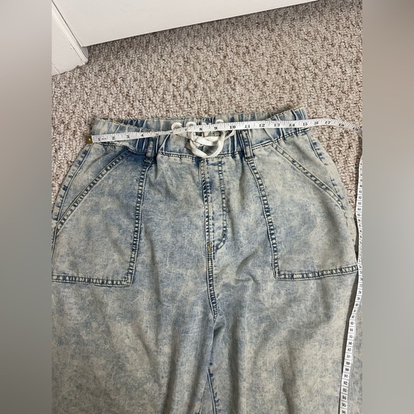 S.O.N.G. Acid Wash Denim Joggers size 9/29 - Picture 6 of 7